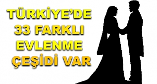 Türkiye'de 33 farklı evlenme çeşidi var