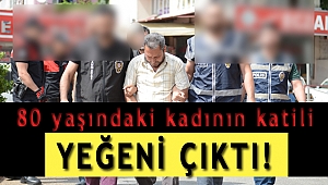 80 YAŞINDAKİ KADININ KATİLİ YEĞENİ ÇIKTI