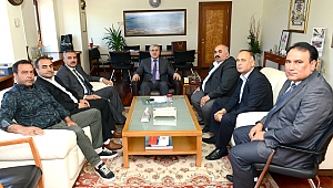 Mahalle Muhtarları, Rektör Prof. Dr. Niyazi Can’ı Ziyaret Ettiler