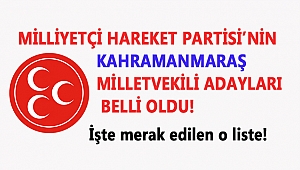 MHP’NİN KAHRAMANMARAŞ MİLLETVEKİLİ ADAYLARI BELLİ OLDU!