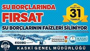 SU BORÇLARINA YAPILANDIRMA FIRSATI