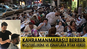 BAY KESİM BERBER’DEN MÜŞTERİLERİNE VE ESNAFLARA İFTAR!