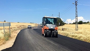 BÜYÜKŞEHİR SIR GRUP YOLUNDA ASFALT YAPIYOR