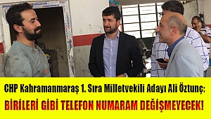 CHP’Lİ ÖZTUNÇ: BİRİLERİ GİBİ TELEFONUM DEĞİŞMEYECEK!