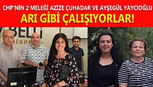 CHP'NİN 2 MELEĞİ AZİZE ÇUHADAR VE AYŞEGÜL YAYCIOĞLU ARI GİBİ ÇALIŞIYORLAR!