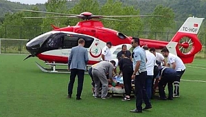 HELİKOPTER AMBULANS İLE ANDIRIN’DAN MERKEZE HASTA NAKLİ GERÇEKLEŞTİRİLDİ