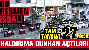 KALDIRIMA DÜKKÂN AÇTILAR!