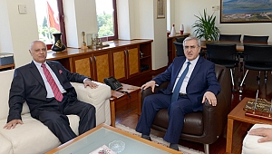 SAĞLAM’DAN REKTÖR CAN’A ZİYARET