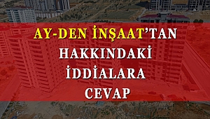 AY-DEN İNŞAAT’TAN MÜŞTERİLERİNE MESAJ VAR!