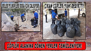 Çöplük Alanına Dönen Yerler Temizleniyor!