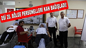 DSİ 20. Bölge Müdürlüğü Personellerinden Kızılay’a Kan Bağışı 