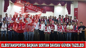 Elbistanspor’da Başkan Sertan Davdav Güven Tazeledi