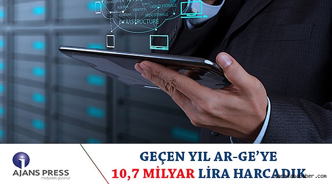 GEÇEN YIL AR-GE’YE 10,7 MİLYAR LİRA HARCADIK