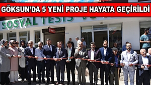 Göksun’da 5 Yeni Proje Hayata Geçirildi 