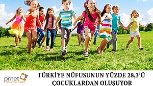 TÜRKİYE NÜFUSUNUN YÜZDE 28,3’Ü ÇOCUKLARDAN OLUŞUYOR