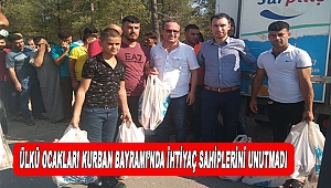 Ülkü Ocakları Kurban Bayramı’nda İhtiyaç Sahiplerini Unutmadı