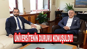 Vekil Sezal, KSÜ Rektörü’nü ziyaret etti