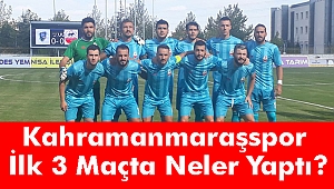 Kahramanmaraşspor İlk 3 Maçta Neler Yaptı?