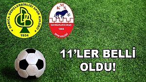 Karşılaşmanın 11’leri Belli Oldu