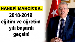 Mahçiçek Okula Başlayan Öğrencilere Başarı Diledi