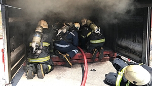 Misafir İtfaiyeciler Kahramanmaraş’ta Eğitim Aldı