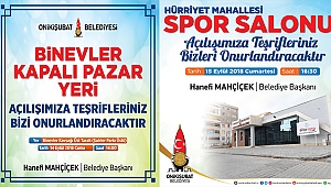 Onikişubat 2 Projenin Açılışını Yapıyor