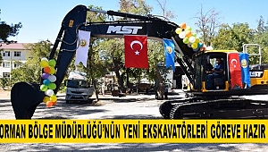Orman Bölge Müdürlüğü’nün Yeni Ekskavatörleri Göreve Hazır