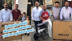 Şakayla değil mavi kapaklarla yüzleri güldürüyor!