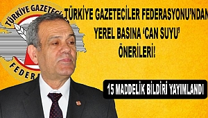 TGF’den ‘Can Suyu’ Bildirisi!