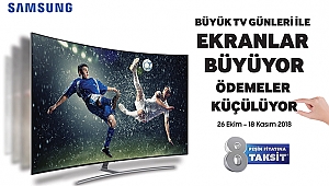 Büyük Ekran Samsung TV’ler Küçük Fiyatlarla Satışta
