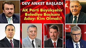 Dev anket başladı! AK Parti'den Büyükşehirin adayı kim olmalı?