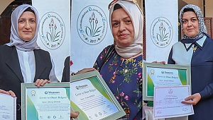 GERİ DÖNÜŞÜMÜN KAHRAMANLARI SERTİFİKALARINI ALDI