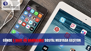 GÜNDE 2 SAAT 48 DAKİKAMIZ SOSYAL MEDYADA GEÇİYOR