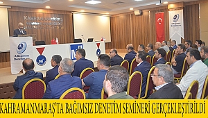 Kahramanmaraş'ta Bağımsız Denetim Semineri Gerçekleştirildi 
