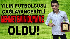 Kahramanmaraş’ta Yılın Futbolcusu Çağlayancerit’ten