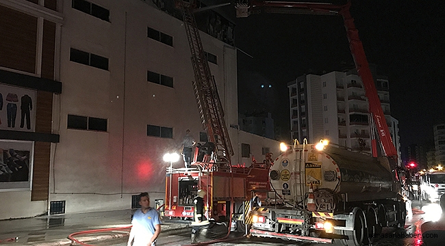 Mersin'de tekstil fabrikasında yangın