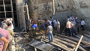 okulun istinat duvarı çöktü: 1 ölü, 2 yaralı