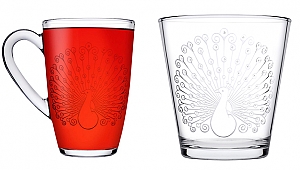 PAŞABAHÇE’DEN TAVUS KUŞU DESENLİ “PAVO BARDAKLAR”