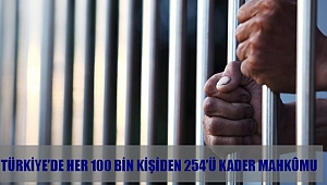 TÜRKİYE’DE HER 100 BİN KİŞİDEN 254’Ü KADER MAHKÛMU