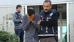 Antalya'da iş yerinden hırsızlık güvenlik kamerasında