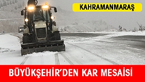 BÜYÜKŞEHİR’DEN KAR MESAİSİ