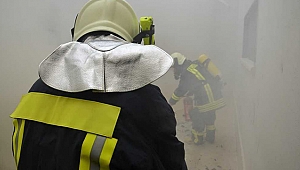 Cezaevinde yangın tatbikatı