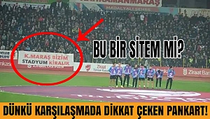 Dünkü Maçta Dikkat Çeken Pankart! 