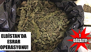 Elbistan’da 1 Kilo Esrar Ele Geçirildi