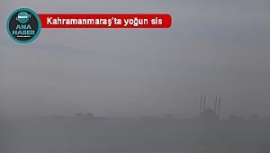 Kahramanmaraş'ta yoğun sis etkili oldu