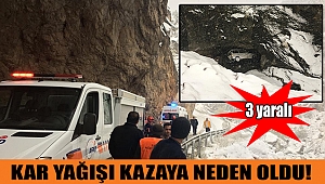 Kar Yağışı Kazaya Neden Oldu!