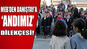 MEB Danıştay’a Andımız Dilekçesi Verdi