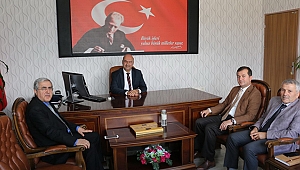 Rektör Can, Pazarcık Kaymakamı Nas ve Belediye Başkanı Bozdağ’ı Ziyaret Etti