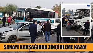 Sanayi Kavşağında Zincirleme Kaza!