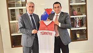 TBF İl Temsilciliği Rektör Can'ı Ziyaret Etti